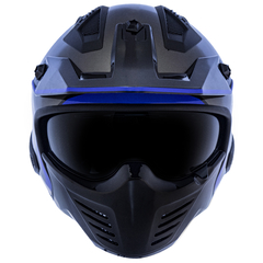 CAPACETE NORISK DARTH CINZA FOSCO / AZUL