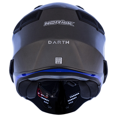 CAPACETE NORISK DARTH CINZA FOSCO / AZUL - loja online