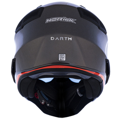 CAPACETE NORISK DARTH CINZA FOSCO / LARANJA - Rota 13 Custom