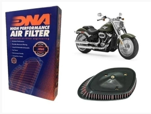 FILTRO DE AR MODELO ESPORTIVO DNA AIR FILTERS 107CI & 114CI (HARLEY DAVIDSON MODELOS)