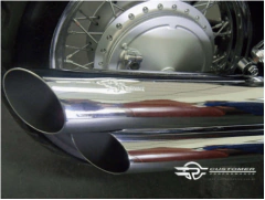 ESCAPAMENTO HONDA SHADOW 750 (CARBURADA) 3" - CORTE LATERAL - comprar online
