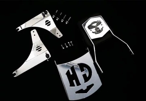 ENCOSTO TRASEIRO DESTACÁVEL COMPLETO (CROMADO) FAT BOY ATÉ 2017