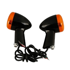 PISCA TRASEIRO LED 3 FUNÇÕES PRETO (LENTE LARANJA) - comprar online