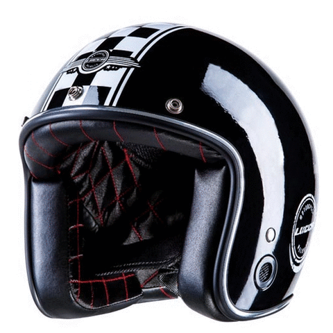 CAPACETE LUCCA CUSTOM SUBLIME CAFÉ RACER BLACK