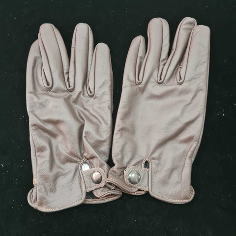 LUVA EM COURO PELICA LISA (MARROM) - MASCULINA