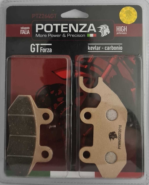 PASTILHA DE FREIO POTENZA BRAKES (DIANTEIRA / TRASEIRA DAFRA CITYCON 300I)
