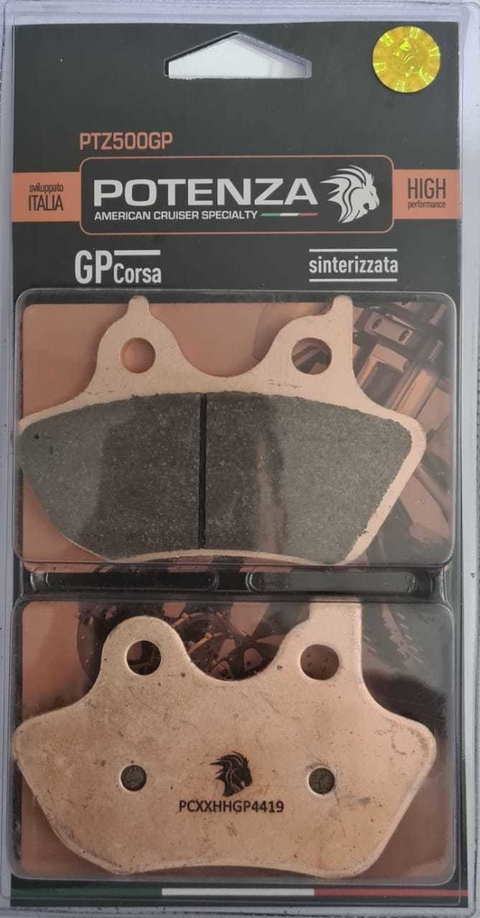 PASTILHA DE FREIO POTENZA BRAKES (DIANTEIRA / TRASEIRA HARLEY DAVIDSON MODELOS)