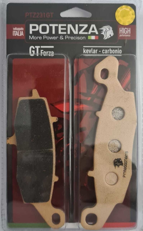 PASTILHA DE FREIO POTENZA BRAKES (DIANTEIRA / TRASEIRA - SUZUKI MODELOS / KAWASAKI MODELOS)