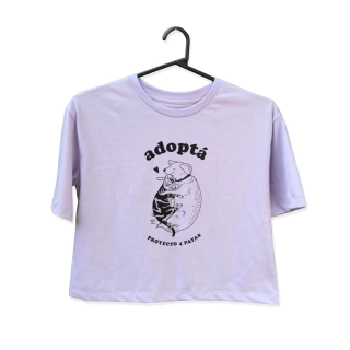 REMERA CROP ADOPTA