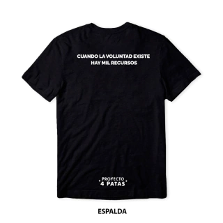 Remera Negra Voluntad - comprar online