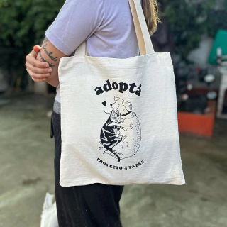 Tote Bag P4P - ADOPTÁ en internet