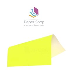 Papel Adesivo Fluorescente Adhoc Amarelo 187g/m2 A4 10 folhas - comprar online