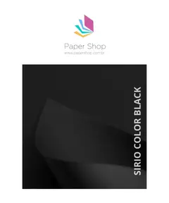 Papel Sirio Color Black 170g/m2 A3 c/ 20 folhas - comprar online