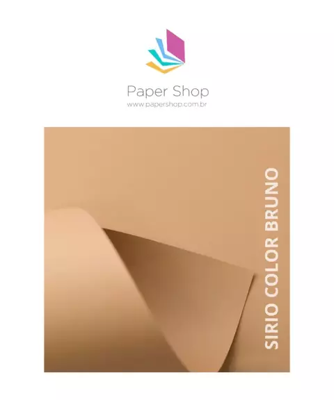 Papel Sirio Color Bruno 170g/m2 A4 c/ 10 folhas - comprar online