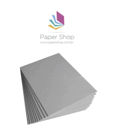 Papel Cartão Cinza Horlle 2mm A5 c/ 10 unidades