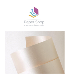 Papel Popset Metalico Marfim 120g/m2 66x96 folha gráfica 1 un