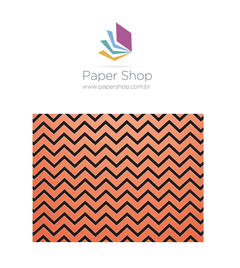 Papel Decor Costa Rica Chevron Preto 180g A4 5 folhas