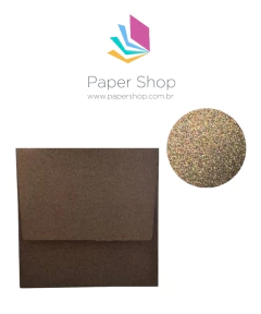 Envelope Mini Lapela Longa Relux Café 120g/m2 100x100mm c/10 unidades - comprar online