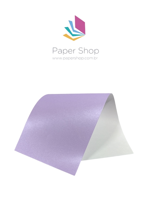 Papel Relux 1 Lado Lilac Perolizado 120g/m2 A4 25 folhas