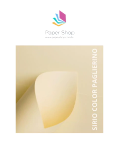 Papel Sirio Color Paglierino 170g/m2 A4 c/ 10 folhas