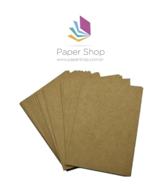 Papel Kraft Natural 200g/m2 Scrapbook 30,5x30,5cm 150 folhas
