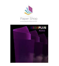 Papel Neon Plus Roxo 120g/m2 A4 c/50 Folhas