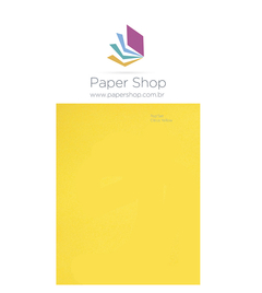 Papel Popset Citrus Yellow 120g/m2 A3 20 folhas