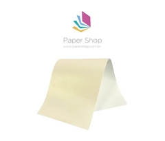 Papel Relux 1 Lado Ouro Branco Perolizado 120g/m2 A4 25 folhas