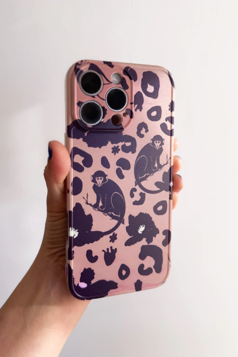 Case Monkey Print Moca - comprar online