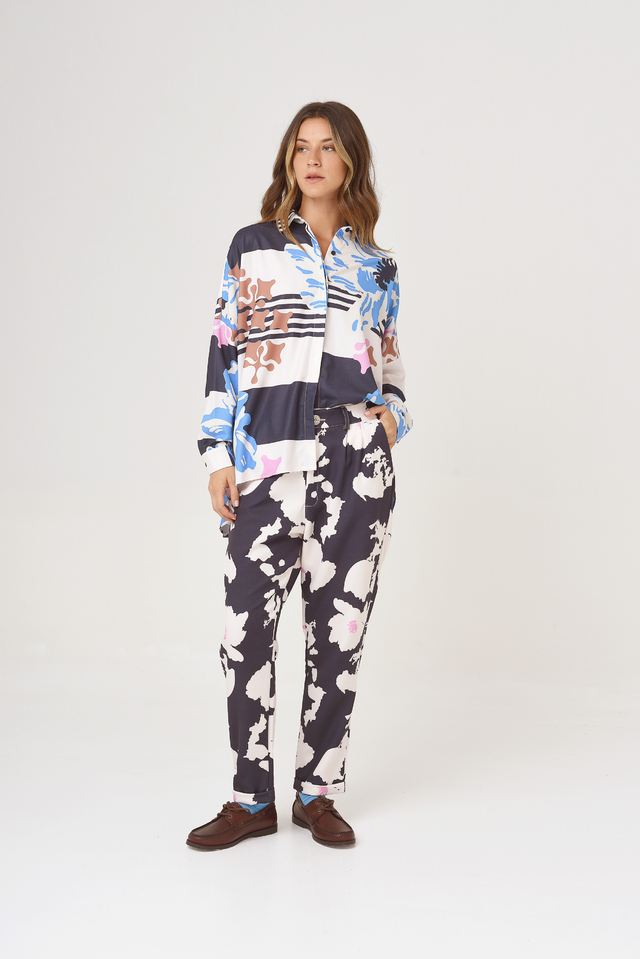 Pantalón George Cow Print Blue thumbnail 2