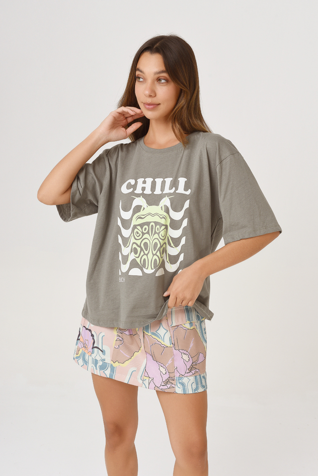 Remera Chill Verde Militar thumbnail 2