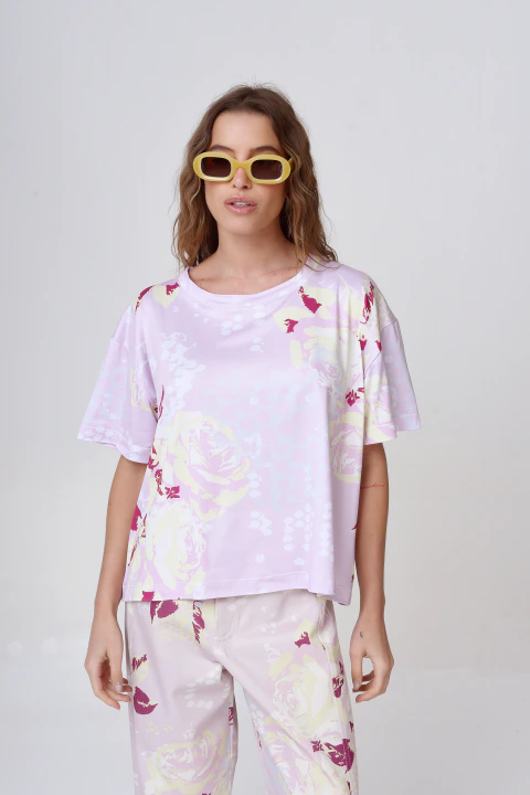 Remera Amapola Pitón Pink