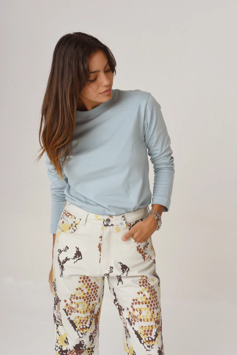 Remera Sofia Celeste