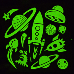 Imagen de Stickers luminosos x10u