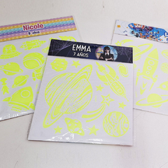 Stickers luminosos x10u