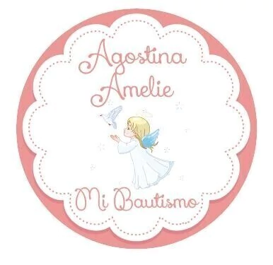 Stickers Angelito Bautismo (STK0097)