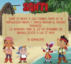 Tarjeta Jake y los Piratas (TRJSF0026)