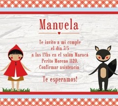 Tarjeta Caperucita (TRJSF0049)