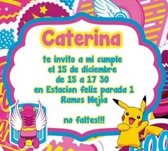Tarjeta Soy Luna/Pokemon (TRJSF0063)