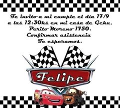 Tarjeta Cars (TRJSF0067)