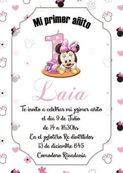 Tarjeta Minnie (TRJSF0076)