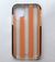 Funda Rayada Naranja con refuerzo Antishock para iPhone 12/12 Pro.