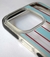 Funda Rayada Celeste con refuerzo Antishock para iPhone 14 Pro.