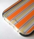 Funda Rayada Naranja con refuerzo Antishock para iPhone 11.
