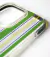 Funda Rayada Verde con refuerzo Antishock para iPhone 13 Pro.