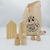 Set adicional 2 casitas pino + 4 peg dolls - comprar online