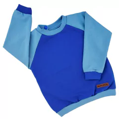 Buzo rústico MANGA RANGLAN base AZUL FRANCIA (solo 2a)