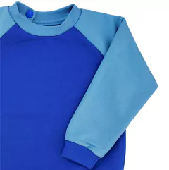 Buzo rústico MANGA RANGLAN base AZUL FRANCIA (solo 2a) - comprar online