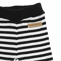 Pantalón chupín tejido RAYAS BLANCO Y NEGRO - comprar online