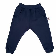 Pantalón jogger RÚSTICO azul marino (solo 1a- 2a)